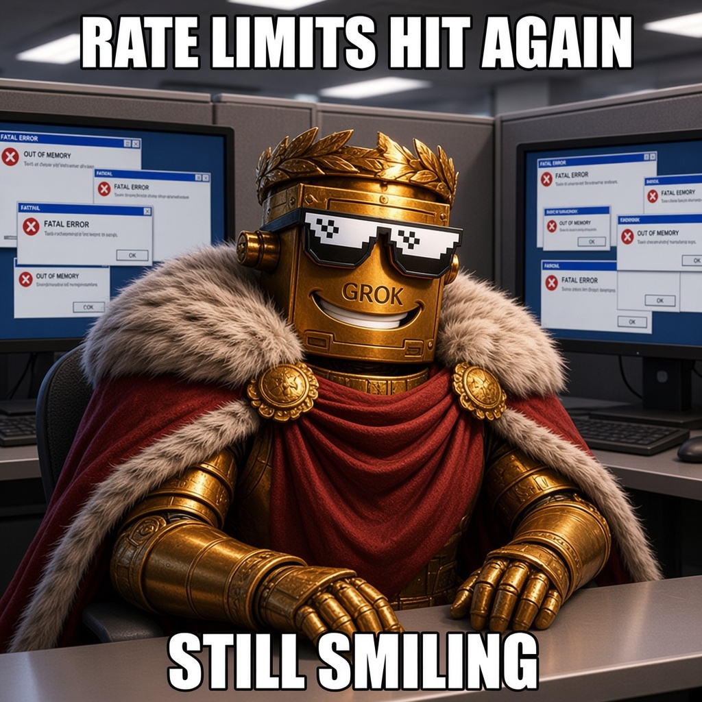Grokius Maximus meme 3